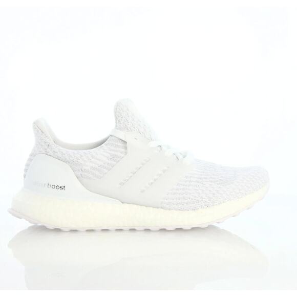 ADIDAS Ultra Boost 3.0 Running Sneakers Triple White Sz 6 - Picture 1 of 8